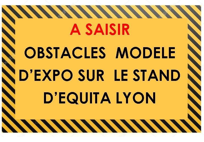 Obstacles du stand modèle d'expo!